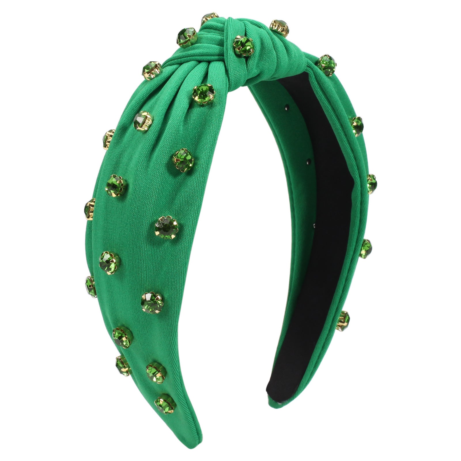 Wholesale Irish St. Patrick's Day Rhinestone Four-leaf Clover Wine Glass Party Headband